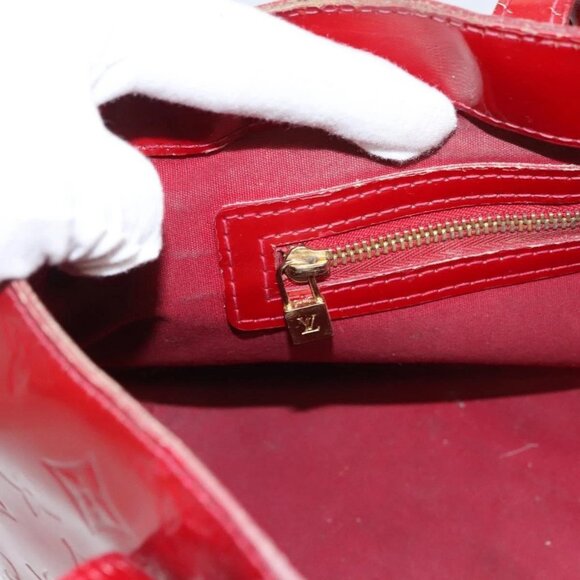 LOUIS VUITTON Monogram Vernis Wilshire PM Bag Pomme D'amour M93642 Auth BA2487 - Picture 12 of 16